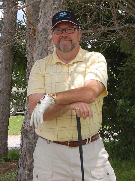 Rick Leben at golf tournament